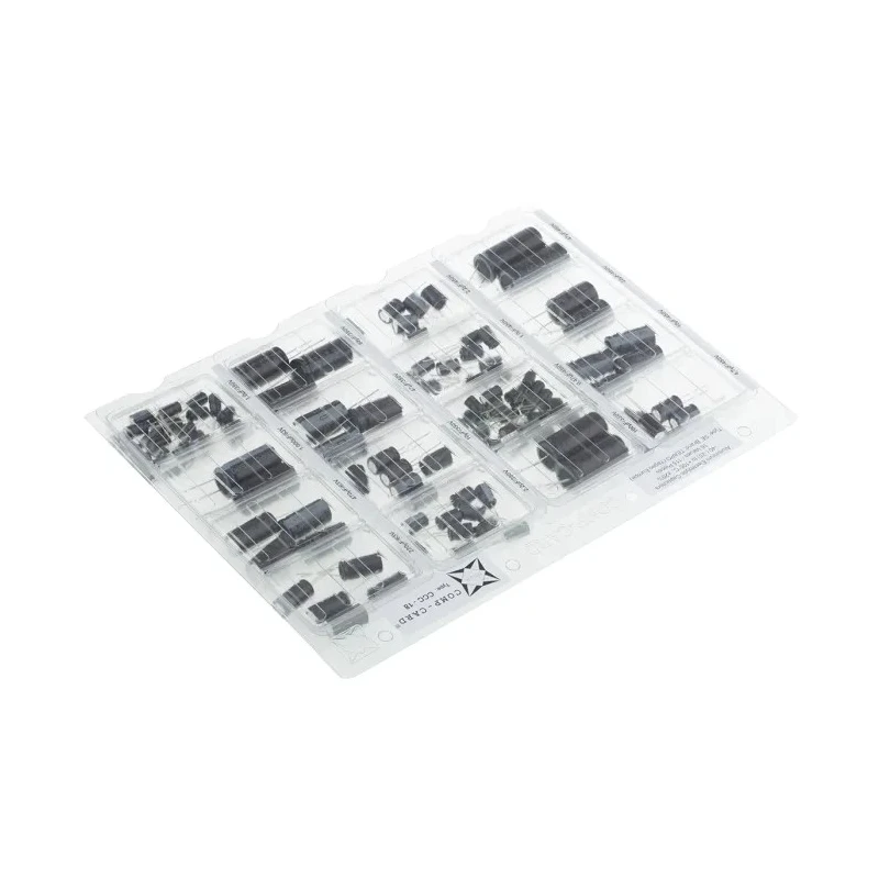 Nova Through Hole Aluminium Electrolytic Capacitor Kit 115 Pieces 63V-450V CCC-18