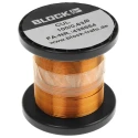 Block Enamelled Copper Wire 0.33 mm² Cross Section 0.63 mm OD 28 m Length CUL 100/0,63