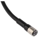 Omron Female 4-Way Straight Sensor Actuator Cable 5 m PVC Jacket Black 125V dc XS3F-M8PVC4S5M