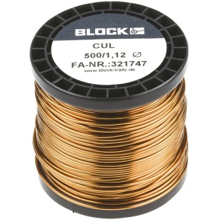 RS PRO Enamelled Copper Wire 1.12 mm OD 1.1 mm² Cross Section 44 m Reel CUL 500/1,12