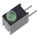Dialight Green Right Angle PCB LED Indicator 3 mm (T-1), Single Colour, 2.1 V, 60 mA Forward Current 551-0207F