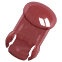 Keystone LED Lens Caps for Through-Hole LEDs Red 5 mm, Snap-In Mounting, Polycarbonate Material 8668