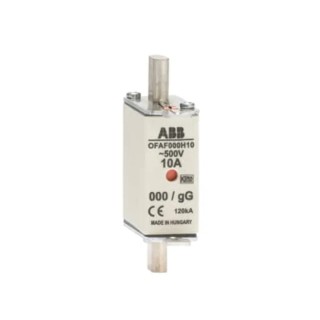 ABB 10A Centred Tag Fuse NH000 500V OFAF000H10 1SCA022627R0580