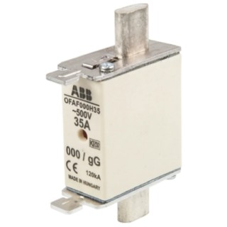 ABB 35A Centred Tag Fuse NH000 500V OFAF000H35 1SCA022627R1040