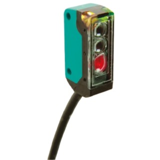 Pepperl + Fuchs Retroreflective Photoelectric Sensor, Block Style, 0 to 1 m Detection Range, PNP Output, IP67 OBR1000-R2-E2