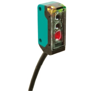 Pepperl + Fuchs Background Suppression Photoelectric Sensor, Block Style, 3 mm to 50 mm Detection Range, PNP OBT50-R2-E2