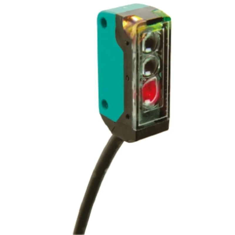 Pepperl + Fuchs Background Suppression Photoelectric Sensor, Block Style, 3 mm to 50 mm Detection Range, PNP OBT50-R2-E2