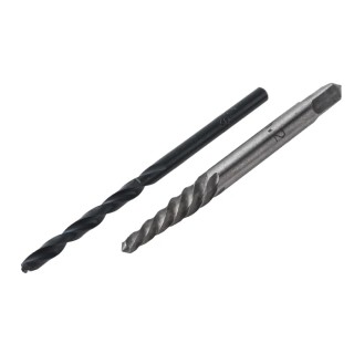 RS PRO 2 Piece Plastic Steel Screw Extractor Set 2, 3.3 mm with Plastic Case 779-8824