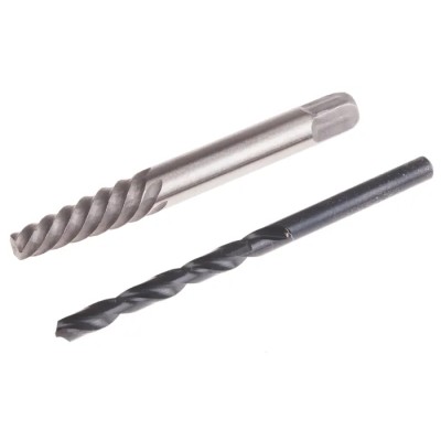 RS PRO 2 Piece Steel Screw Extractor Set with Plastic Case 5 mm No 4 779-8836
