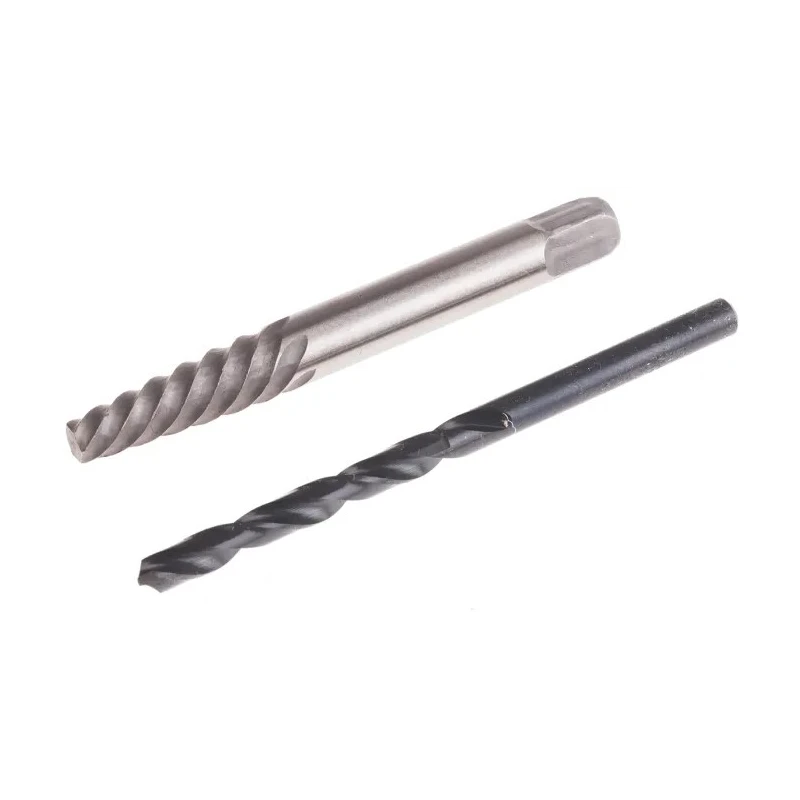 RS PRO 2 Piece Steel Screw Extractor Set with Plastic Case 5 mm No 4 779-8836