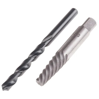 RS PRO 2 Piece Plastic Steel Screw Extractor Set Model 779-8849, Steel Material, Plastic Case, Metric and Imperial Sizes