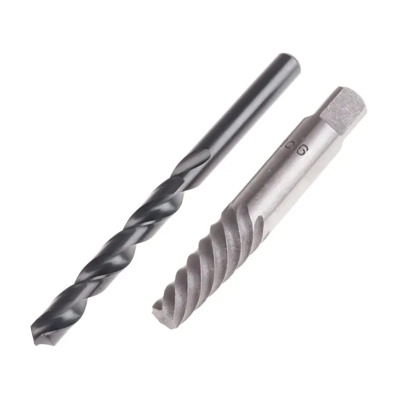 RS PRO 2 Piece Plastic Steel Screw Extractor Set Model 779-8849, Steel Material, Plastic Case, Metric and Imperial Sizes