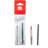 RS PRO 2 Piece Steel Screw Extractor Set with Plastic Case 779-8852