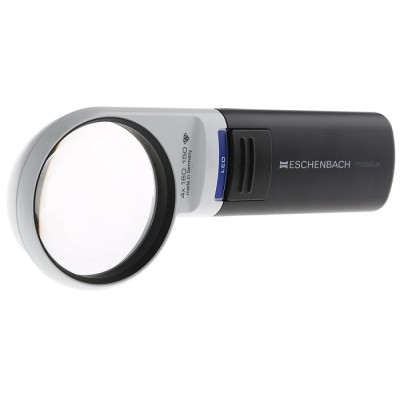 Eschenbach Illuminated Magnifier 4x Magnification 60 mm Diameter Battery Operated AA 151141