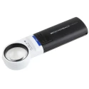 Eschenbach Illuminated Magnifier 10x Magnification 35mm Diameter Handheld Magnifying Glass with AA Battery 151110