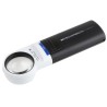 Eschenbach Illuminated Magnifier 10x Magnification 35mm Diameter Handheld Magnifying Glass with AA Battery 151110
