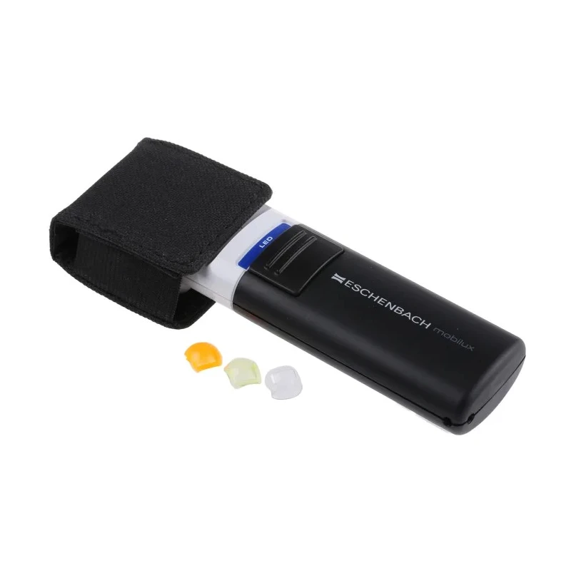 Eschenbach Illuminated Magnifier with 7x Magnification, 35 mm Lens Diameter, Battery Operated, Model 15117