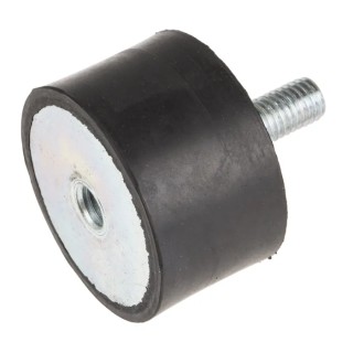 RS PRO M10 Anti-Vibration Mount Male to Female Bobbin Natural Rubber 186.12 kg Compression 50 mm OD 30 mm H 171-2609