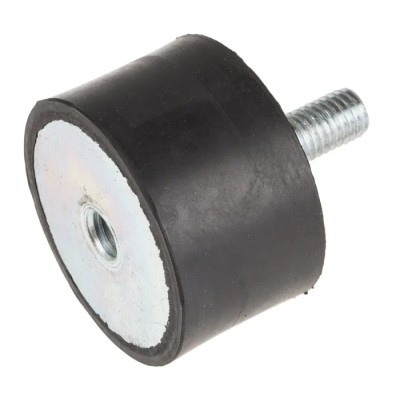 RS PRO M10 Anti-Vibration Mount Male to Female Bobbin Natural Rubber 186.12 kg Compression 50 mm OD 30 mm H 171-2609