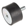 RS PRO M10 Anti-Vibration Mount Male to Female Bobbin Natural Rubber 186.12 kg Compression 50 mm OD 30 mm H 171-2609