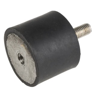 RS PRO M10 Cylindrical Anti-Vibration Mount Male to Female Bobbin Natural Rubber 160.6kg Compression 50mm OD 40mm H 171-2610