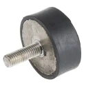 RS PRO Anti-Vibration Mount Male to Female Bobbin M10 Thread Size, 50 mm Outside Diameter, 20 mm Height, Natural 171-2608