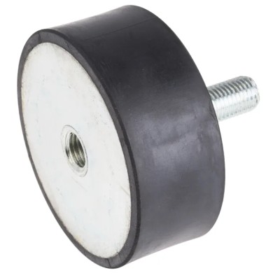 RS PRO M16 Male to Female Bobbin Anti-Vibration Mount with 499.51 kg Compression Load, 100 mm OD, 40 mm Height 171-2614