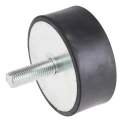 RS PRO M16 Male to Female Bobbin Anti-Vibration Mount with 499.51 kg Compression Load, 100 mm OD, 40 mm Height 171-2614