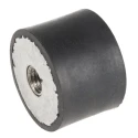 RS PRO Anti-Vibration Mount Female Buffer Foot M10 Thread, Natural Rubber, 113.16 kg Compression, 40 mm OD, 28 mm 171-2628