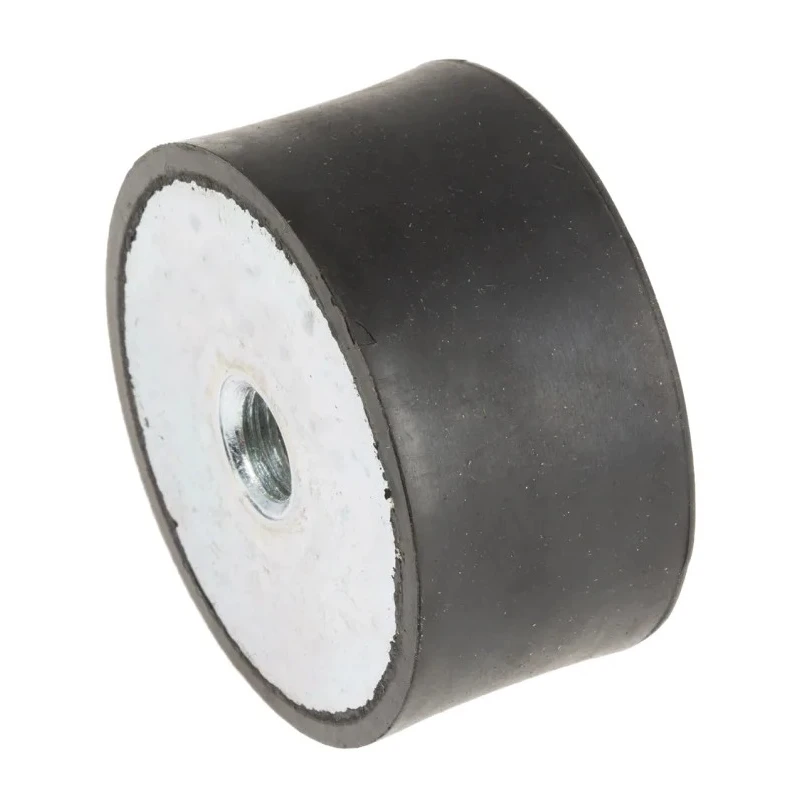 RS PRO M10 Anti-Vibration Mount Female Buffer Foot Natural Rubber 60 Shore A 224.48 kg Compression 50 mm OD 25 mm H 171-2630