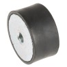 RS PRO M10 Anti-Vibration Mount Female Buffer Foot Natural Rubber 60 Shore A 224.48 kg Compression 50 mm OD 25 mm H 171-2630