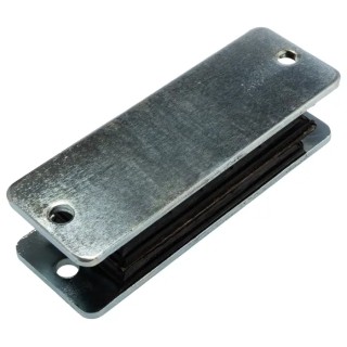RS PRO Rectangular Anti-Vibration Mount Sandwich Type 1030 kg Compression Load, 168 mm OD, 43 mm Height 171-2649