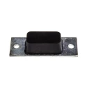 RS PRO Rectangular M6 Anti-Vibration Mount with 0 kg Compression Load, 84 mm Outside Diameter, 19 mm Height 171-2661