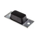RS PRO Rectangular M6 Anti-Vibration Mount with 0 kg Compression Load, 84 mm Outside Diameter, 19 mm Height 171-2661