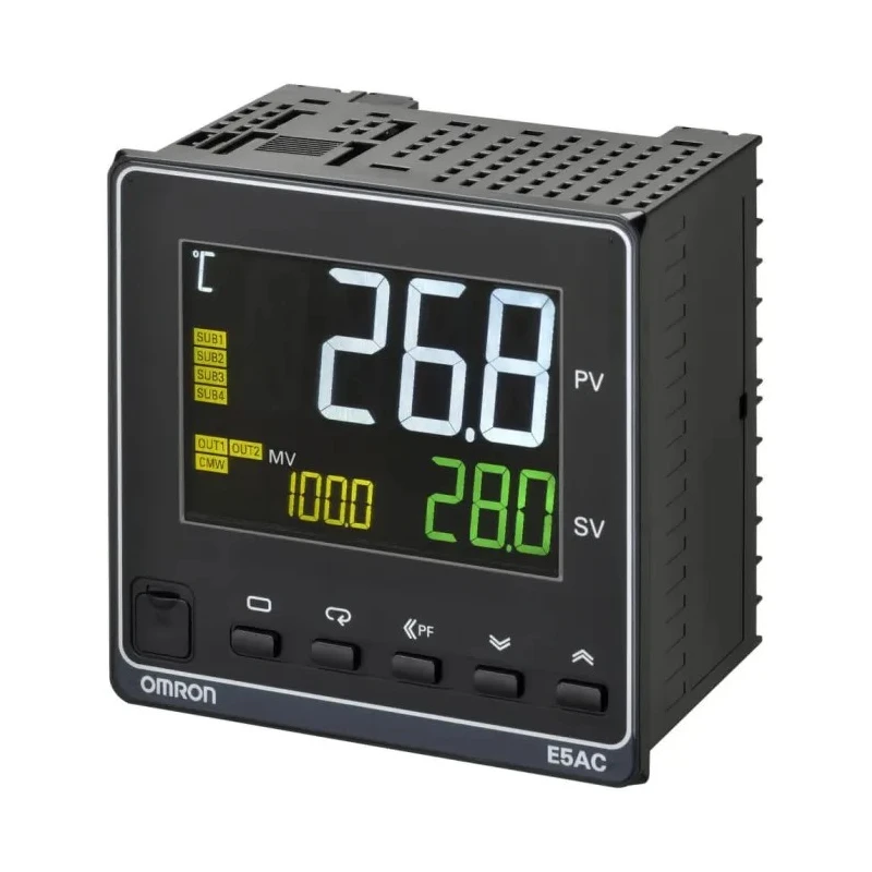 Omron Panel Mount PID Temperature Controller 2 Input 4 Output Linear 240V AC On-Off E5AC