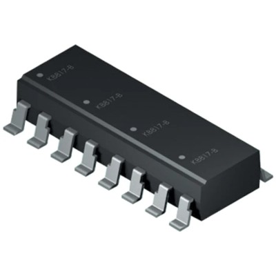 Isocom 4-Channel Optocoupler, Phototransistor Output, Surface Mount, 16-Pin TLP521-4SM