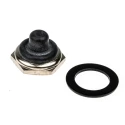 APEM Toggle Switch Boot Silicone Black with M12 x 0.75 Threaded Bushing for Toggle Switch U598