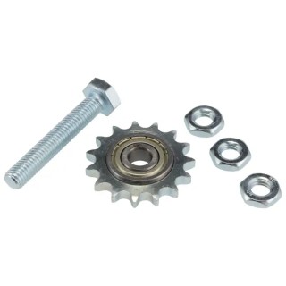 Resatec 15 Tooth Through Bore Sprocket KS3/8X10 06 B-1, Galvanised Steel, 9mm Bore, 45.81mm Pitch Diameter