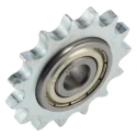 Resatec 15 Tooth Through Bore Sprocket KS3/8X10 06 B-1, Galvanised Steel, 9mm Bore, 45.81mm Pitch Diameter