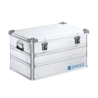 Zarges Metal Waterproof Watertight Transit Case Aluminium, IP54 Rated, Silver, 510 mm x 740 mm x 410 mm 40841