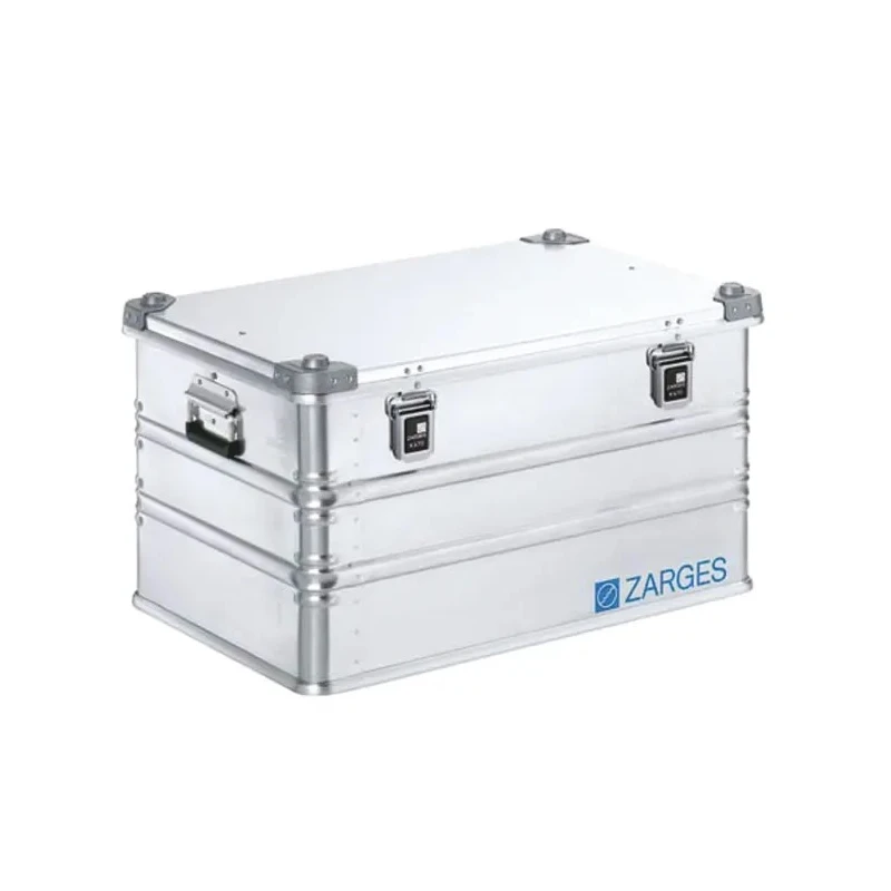 Zarges Metal Waterproof Watertight Transit Case Aluminium, IP54 Rated, Silver, 510 mm x 740 mm x 410 mm 40841