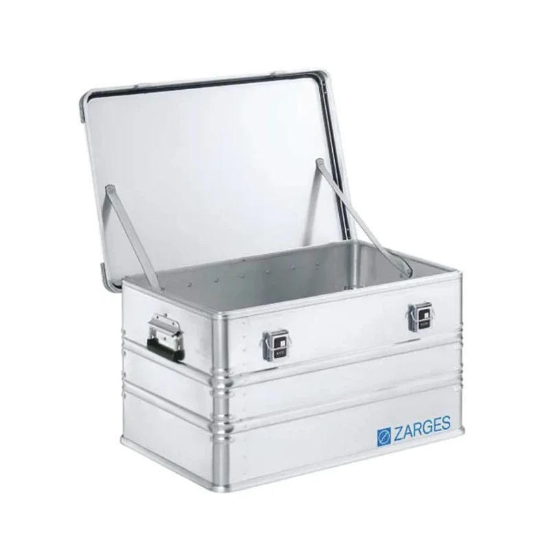 Zarges Metal Waterproof Watertight Transit Case Aluminium, IP54 Rated, Silver, 510 mm x 740 mm x 410 mm 40841