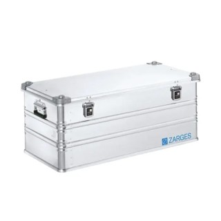 Zarges Metal Waterproof Watertight Transit Case, Aluminium, Internal 380x450x950 mm, External 410x500x1000 mm, IP54 K 40567