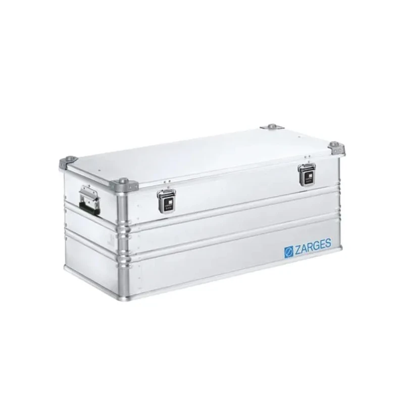 Zarges Metal Waterproof Watertight Transit Case, Aluminium, Internal 380x450x950 mm, External 410x500x1000 mm, IP54 K 40567