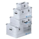 Zarges Metal Waterproof Watertight Transit Case, Aluminium, Internal 380x450x950 mm, External 410x500x1000 mm, IP54 K 40567