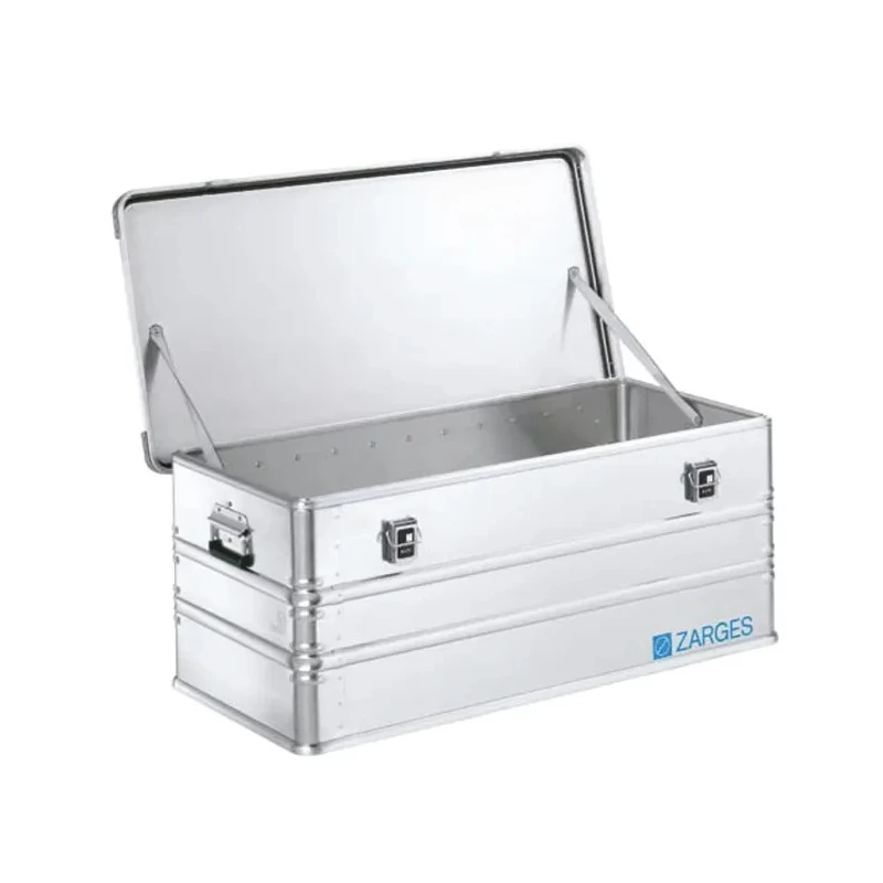 Zarges Metal Waterproof Watertight Transit Case, Aluminium, Internal 380x450x950 mm, External 410x500x1000 mm, IP54 K 40567