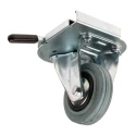 Zarges Fixed Castor Wheel, 200 kg Load Capacity, 100 mm Wheel Diameter, Solid Rubber Wheel 40741