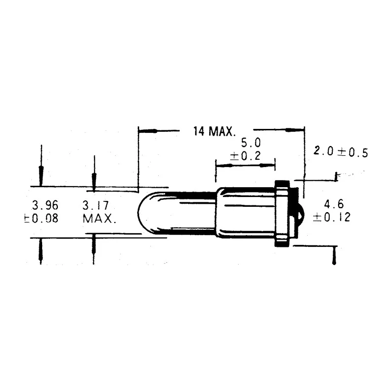 Orbitec Indicator Light Clear 12V 30mA Micro-Midget Flange Lamp 10000h Lifespan 016 780 / OR 3108