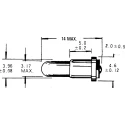 Orbitec Indicator Light, Clear Lens, 28V Voltage, 24mA Current, 14mm Length, 4mm Diameter, 10000h Lifespan 016 695 / OR 3112