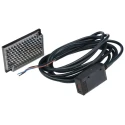 Omron Retroreflective Photoelectric Sensor, Block Style, 100 mm to 2 m Detection Range, PNP Output, IP67, Red LED E3S-AR31